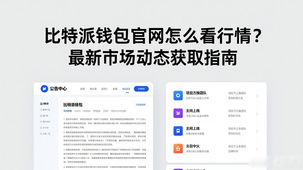 比特派钱包官网行情看板_如何通过比特派钱包官网获取最新的市场动态?_比特派钱包官网市场栏目