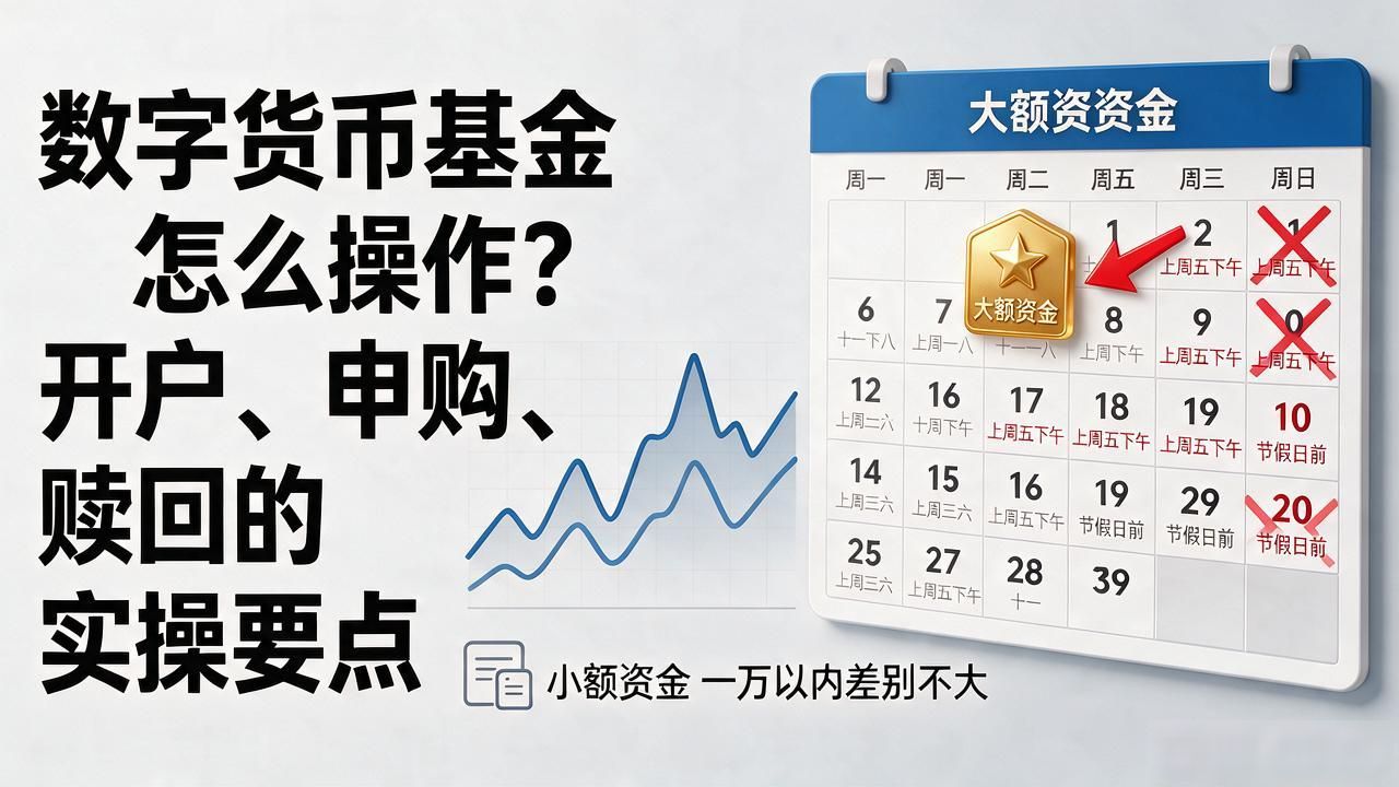 数字货币基金操作指南_数字货币基金开户申购赎回技巧_手续费叠加避免亏损