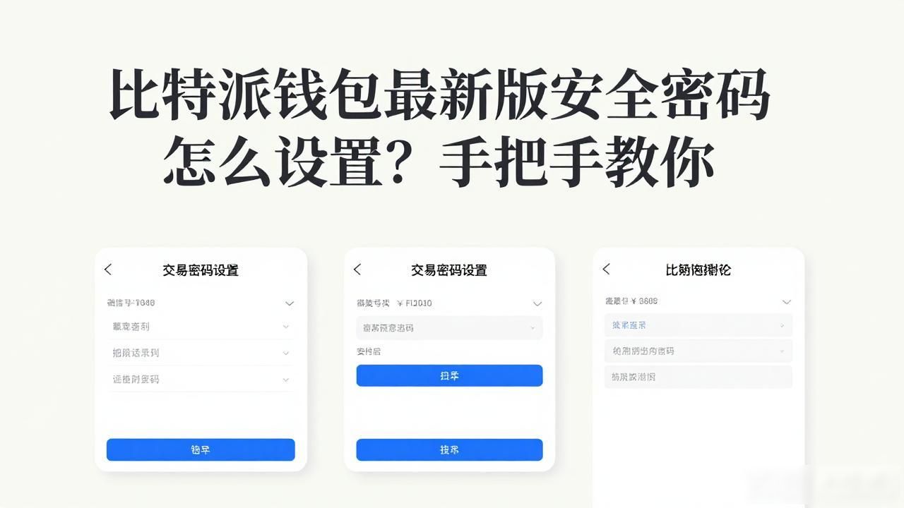 比特派钱包交易密码设置_比特派钱包安全设置_如何在比特派钱包APP最新版本中设置安全密码?