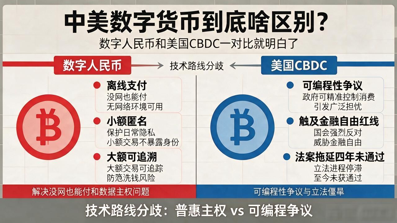 中美数字货币的区别_中美CBDC双层架构_数字人民币制度设计