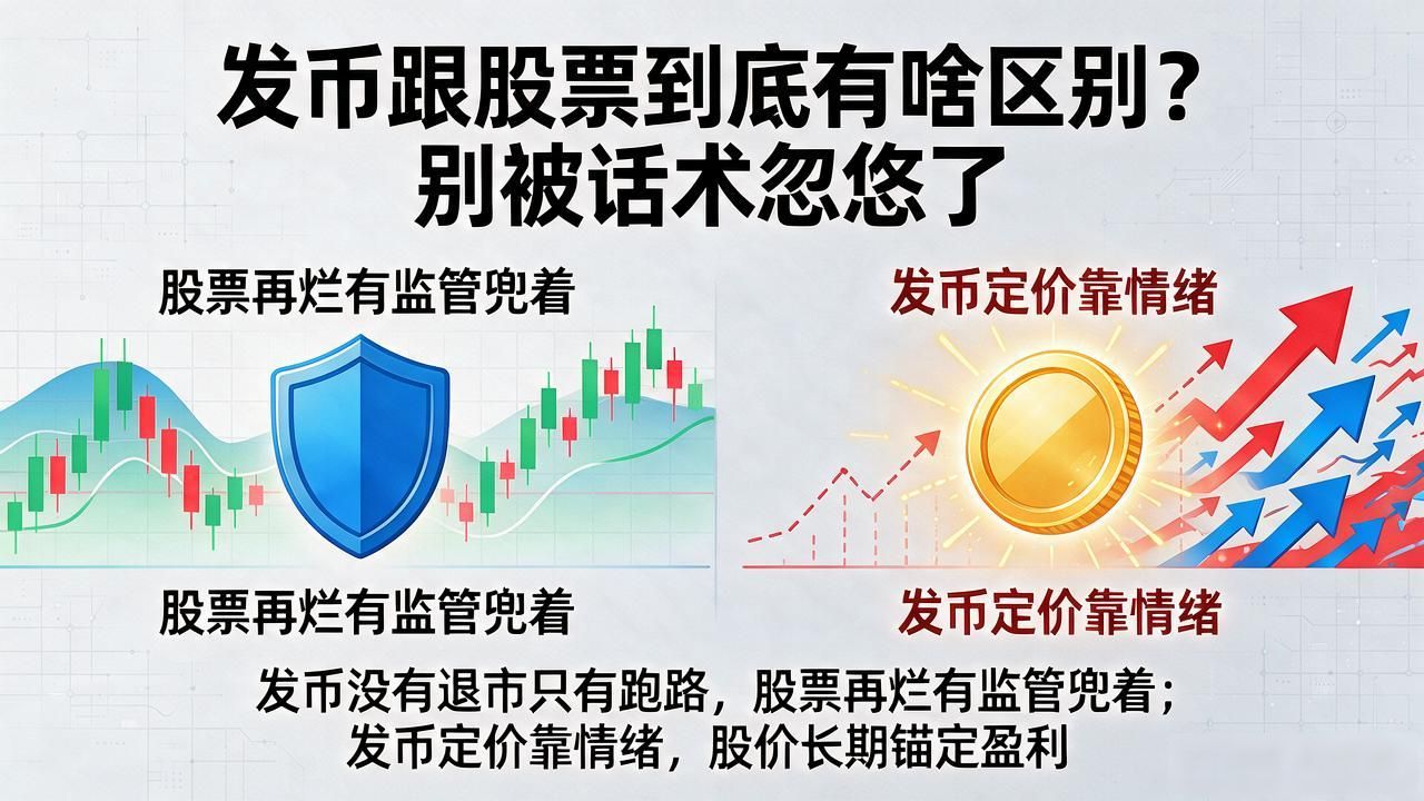 发币与股票的区别_发币投资与股票投资的差异_数字货币发币和股票