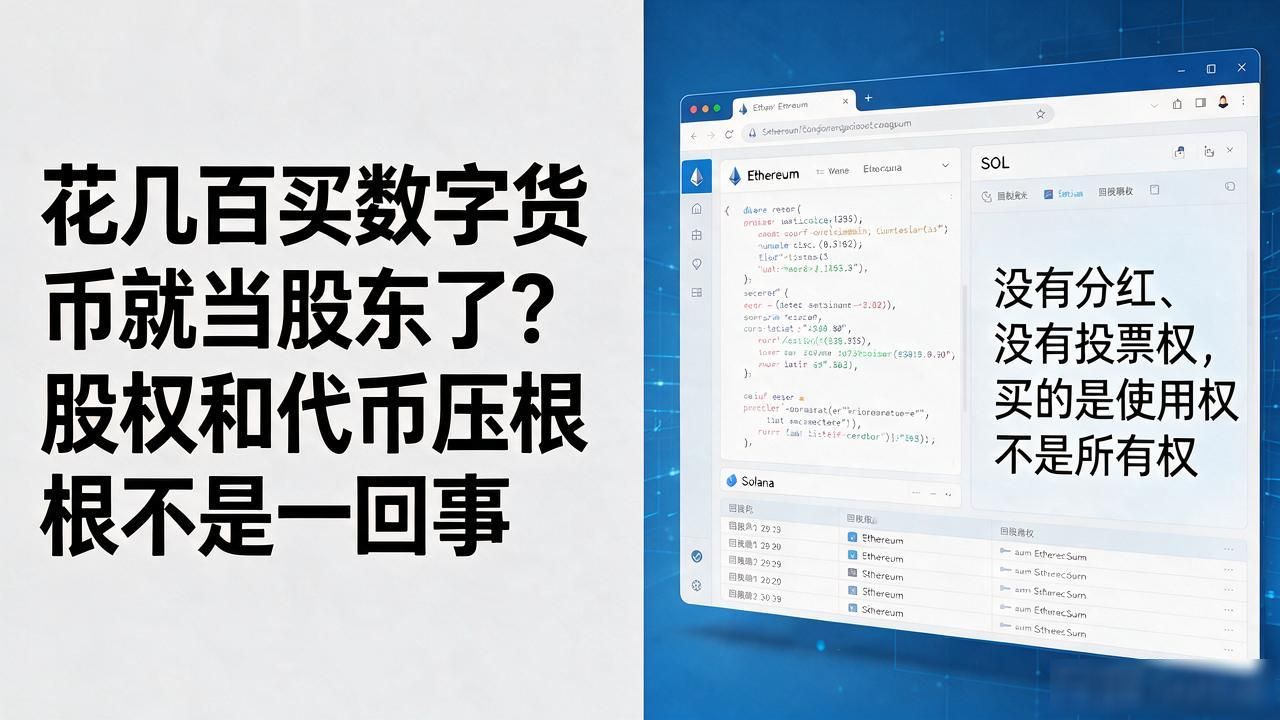 证券通证Security Token与股权区别_数字货币是否等同于公司股权_数字货币是什么股权