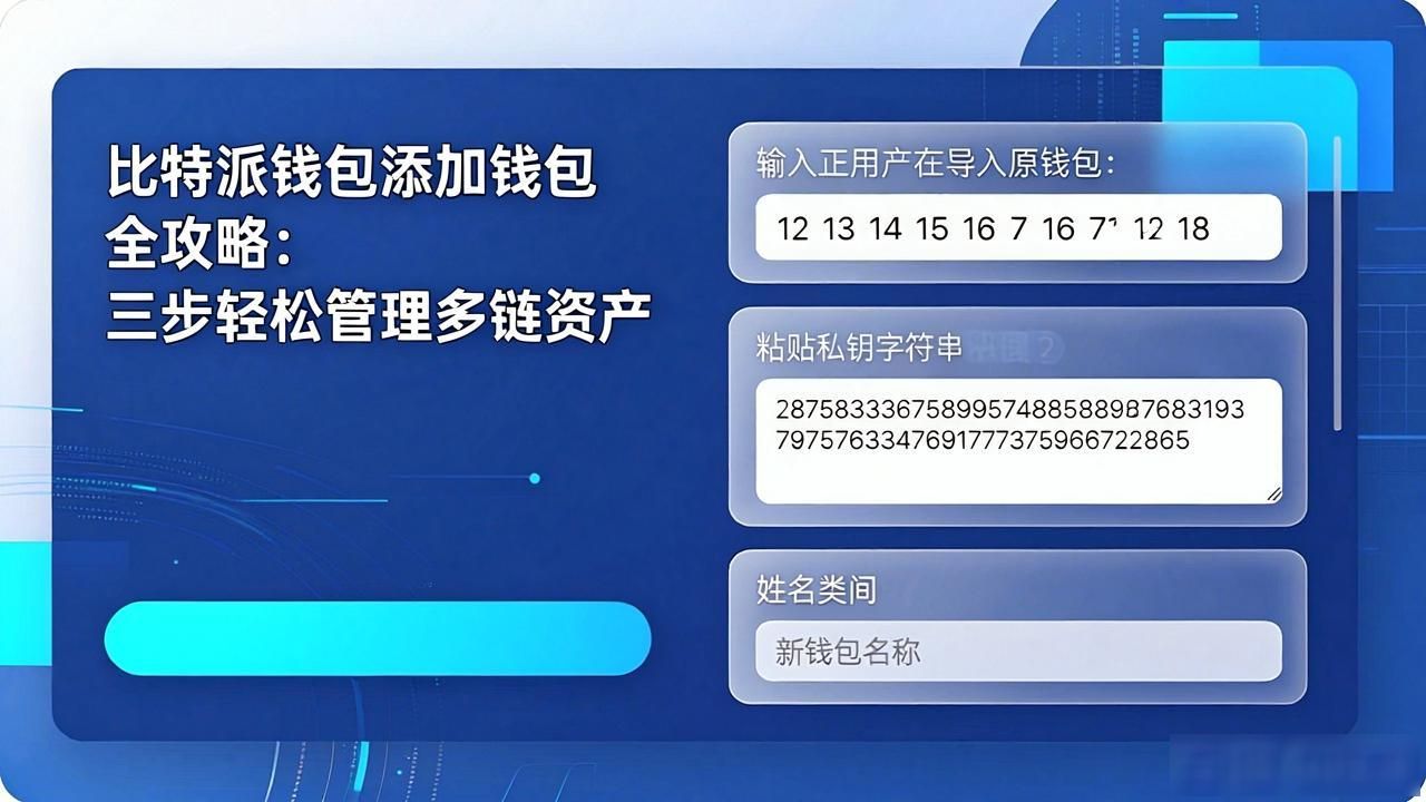 如何高效添加钱包至比特派钱包？_比特派钱包助记词导入_比特派钱包私钥导入