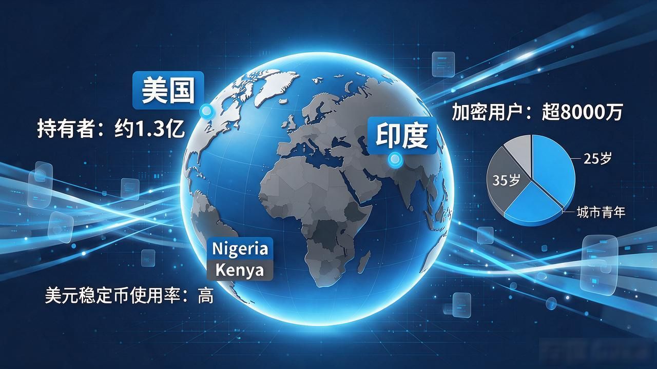 数字货币的人数_全球加密货币持有者人数趋势_数字货币用户地域分布特点
