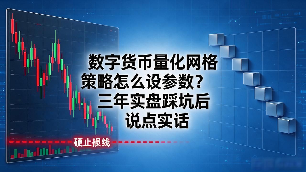 数字货币量化网格策略_BTC ETH网格间距参数设置_数字货币量化网格策略实盘经验