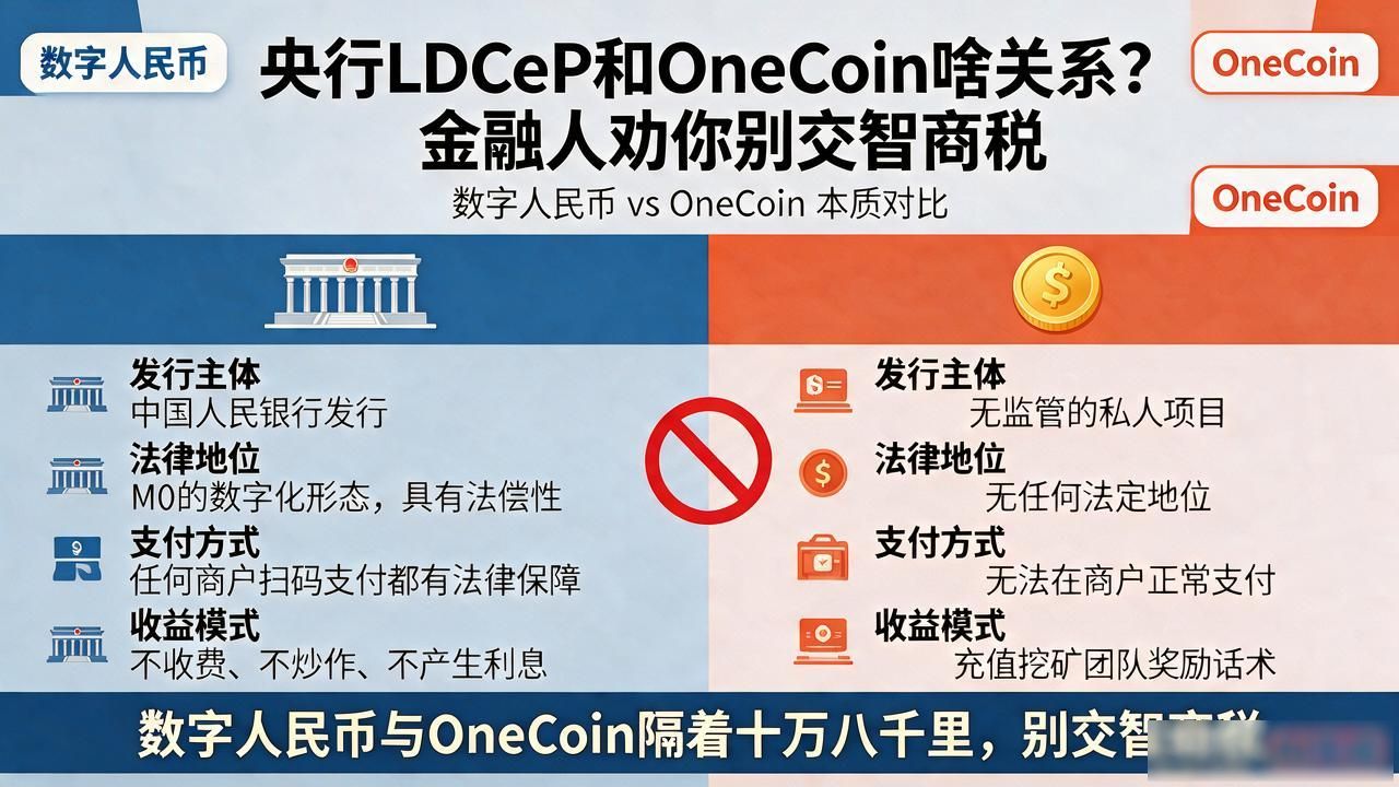 OneCoin与央行数字货币关系_央行lDCEP数字货币OneCoin_数字人民币是法定货币还是骗局