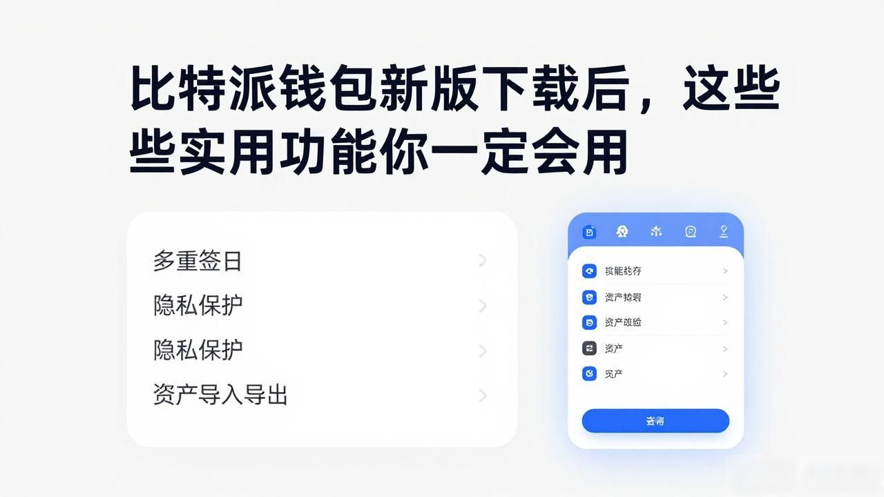 比特派钱包最新版本下载后的实用功能与操作指南_比特派钱包 数字钱包应用 功能解析_比特派钱包最新下载 实用功能 操作全解析