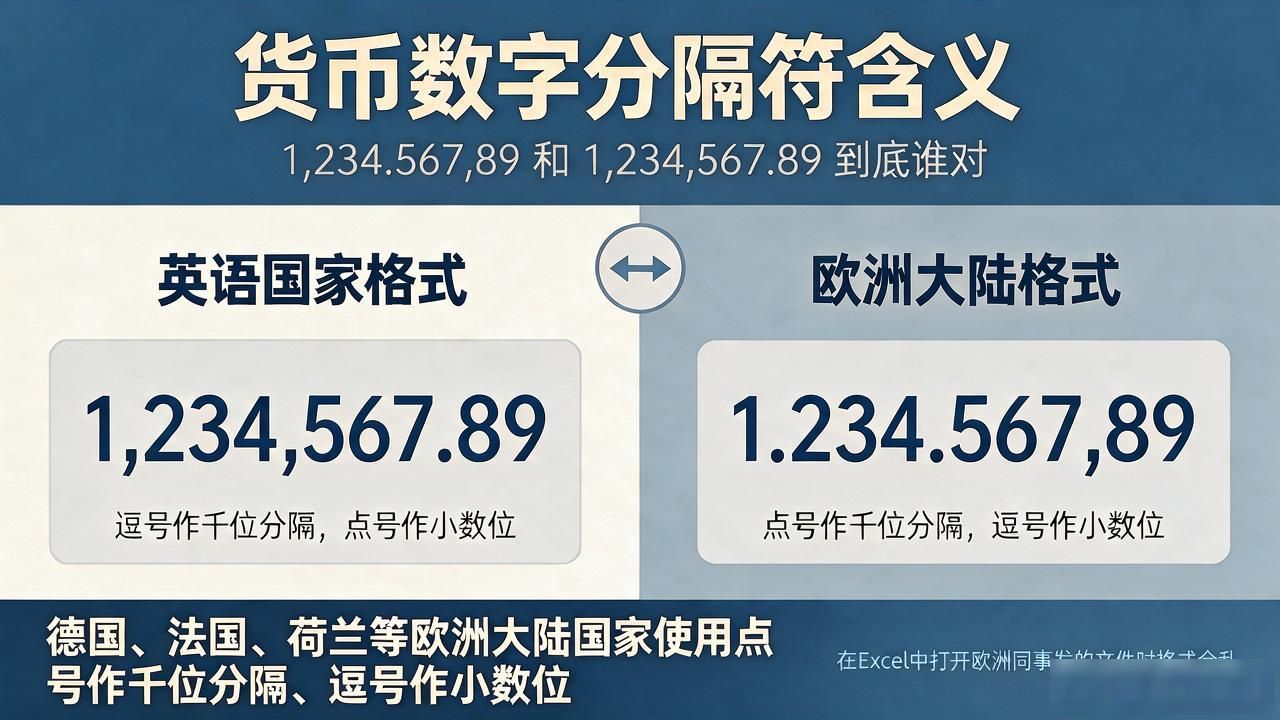 currency formatting_decimal separator_货币数字分隔符含义