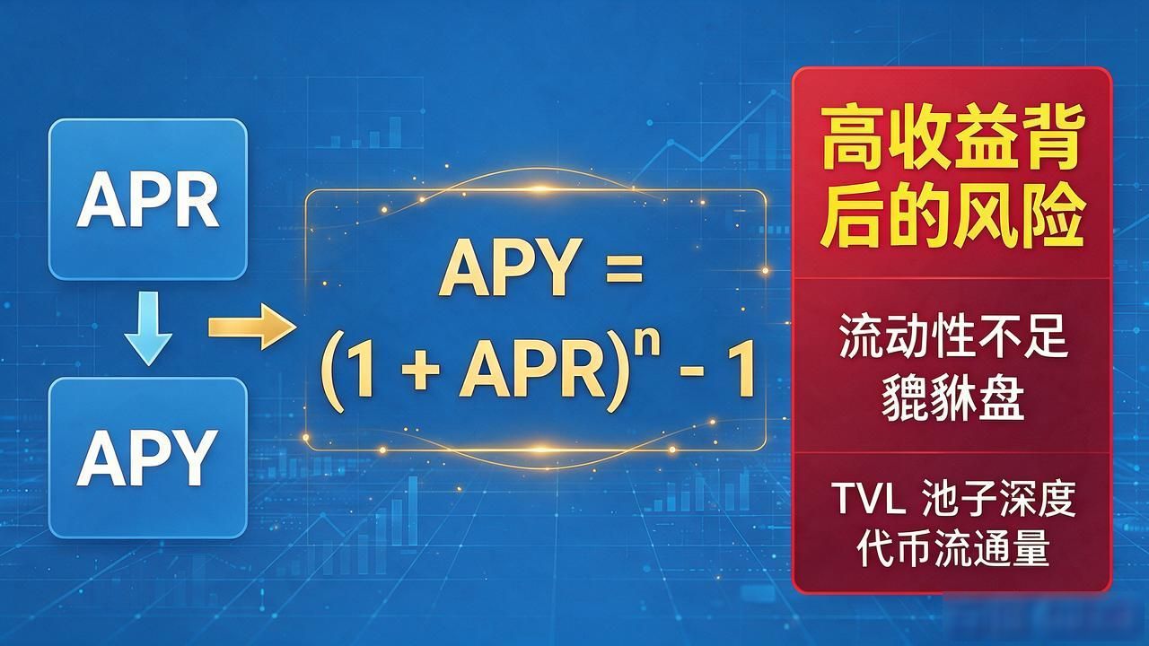 DeFi APR 计算_APY 与 APR 区别_数字货币apr