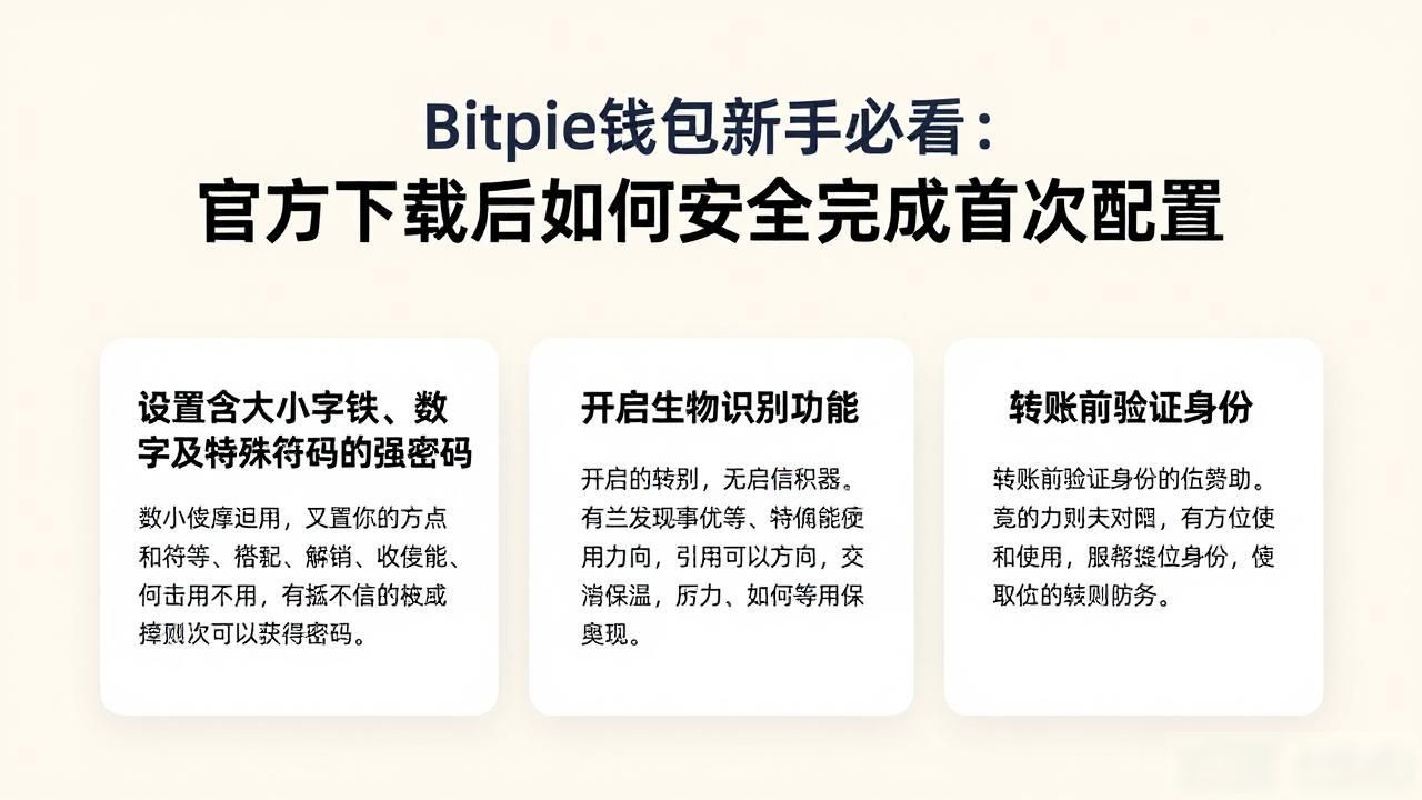 Bitpie钱包安全配置流程_Bitpie钱包官方下载后的首次设置指南_Bitpie钱包助记词保存方法